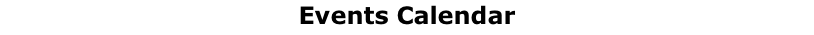 Events Calendar